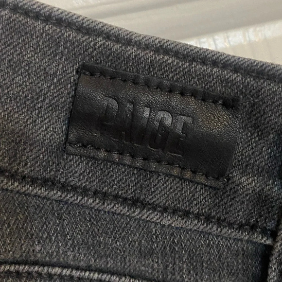 Paige Jeans Womens 28 Verdugo Ankle Skinny Black Grey Denim Stretch Casual - Picture 4 of 6